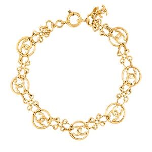 CHANEL Gold Interlocking C Bracelet